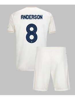 Billige Nottingham Forest Elliot Anderson #8 Bortedraktsett Barn 2025-26 Kortermet (+ Korte bukser)